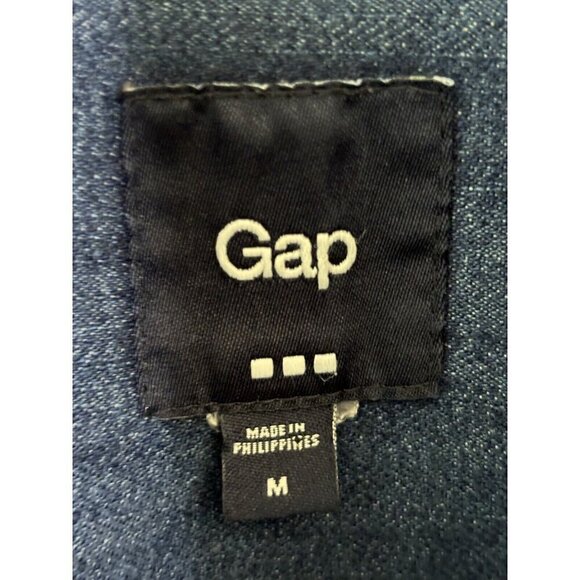 Gap 1969 Truckers Classic Medium Wash Denim Jacket Womens Medium Stretch - Picture 9 of 14